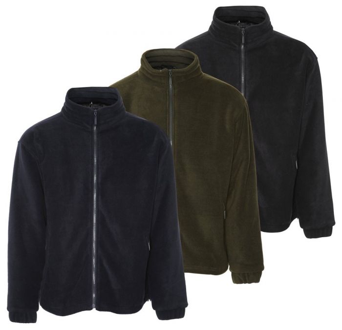 U.S Trading Men's Glen Country Estate Quilt Lined Farmer Fleece Coat - Fleece Jacket