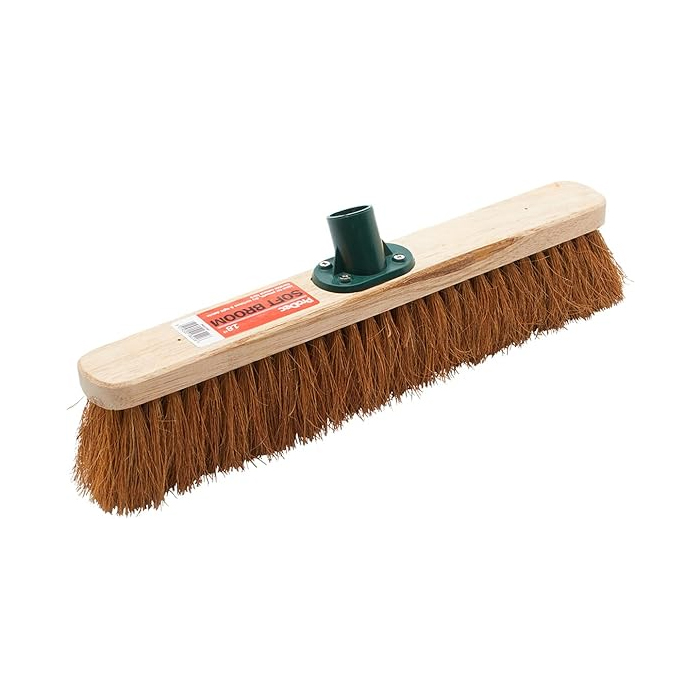 ProDec 18 Inch Natural Coco Fibre Soft Sweeping Broom