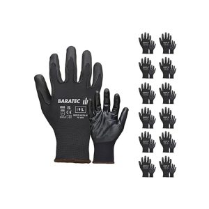 baratec-grey-pu-work-gloves-12-pairs