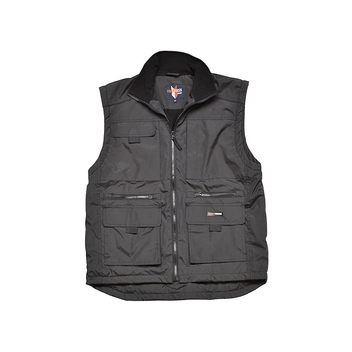 Fortress Mens Multi Pocketed Bodywarmer Waistcoat