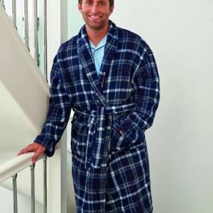 champion-mens-bayswater-check-fleece-dressing-gown-2