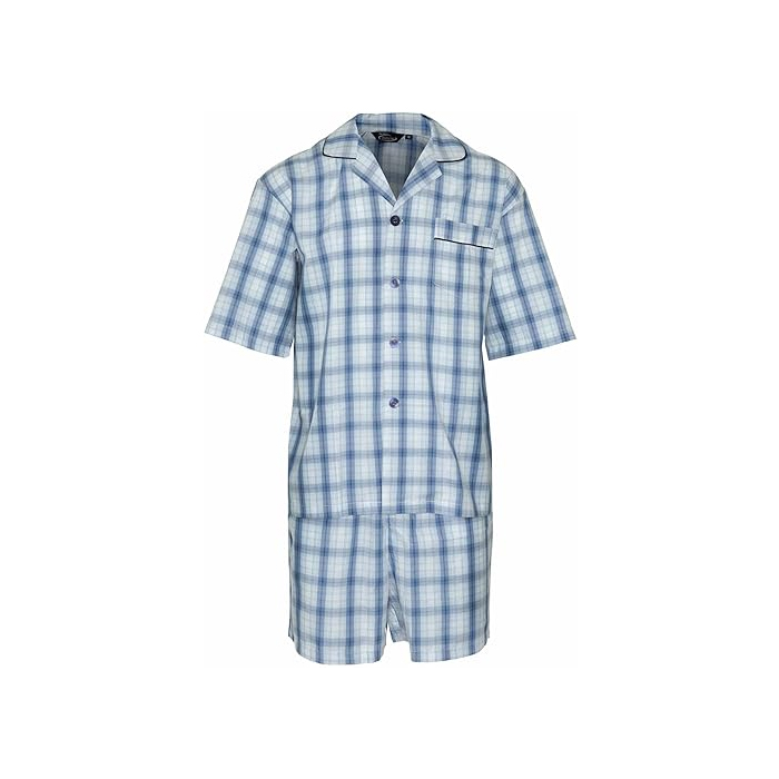 Mens Polycotton Short Pyjama Lounge Wear Set