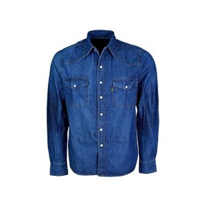 mens-western-stonewash-long-sleeved-trucker-denim-shirt