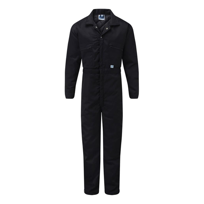 Men's Blue Castle Quilted Zip Front with Cover Placket Boiler Suit