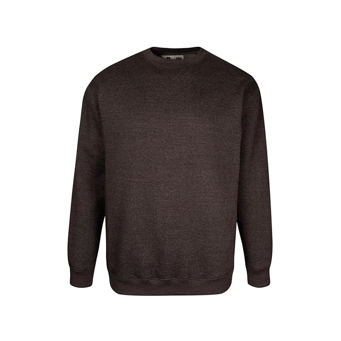 Duke Men's Rockford Kingsize Crew Neck Sweatshirt in Grey