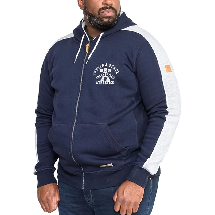 Mens Eaton Full Zipped and Embroidered Hoody