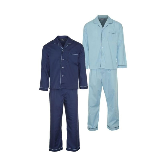 u-s-trading-champion-mens-oxford-plain-design-polycotton-long-pyjama-set-elasticated-waist-pyjama-bottoms-kingsize-pyjama-sets-warm-cosy-pyjama