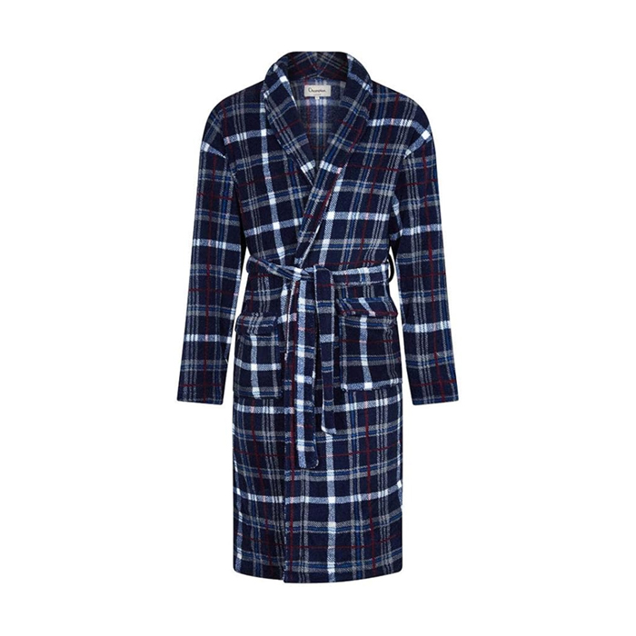champion-mens-bayswater-check-fleece-dressing-gown-2