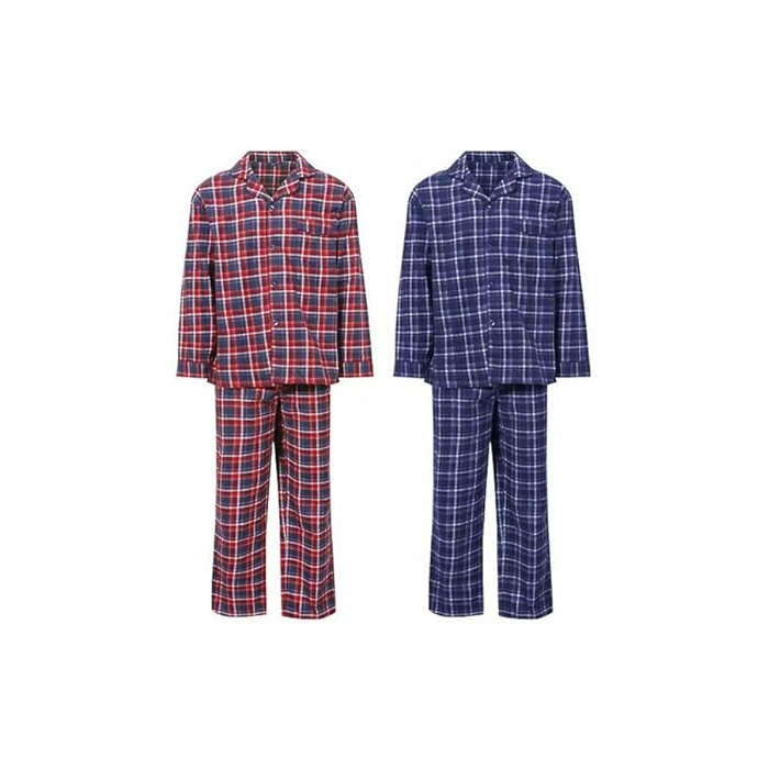 u-s-trading-champion-mens-cambridge-check-design-brushed-cotton-long-pyjama-set