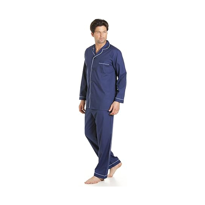 haigman-mens-easy-care-polycotton-long-pyjama-lounge-wear